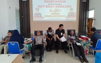 Sambut Hari Bhayangkara Yang Ke-80 Tahun 2026, Polres Aceh Besar Gelar Bakti Kesehatan Donor Darah