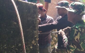 Kodim 0108/Agara Rehabilitasi Jembatan Gantung Desa Lawe Beringin, Aceh Tenggara 