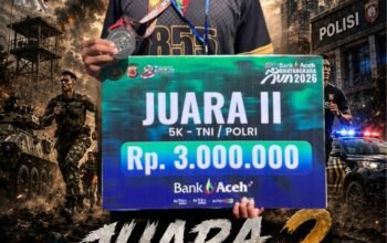 Prajurit Kodam Iskandar Muda raih Juara 2 Bhayangkara Run 2026 di Banda Aceh
