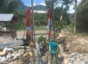 Kodim 0108/Agara Bersama Warga Percepat Pembangunan Jembatan Gantung Perintis, Progres Capai 77 Persen