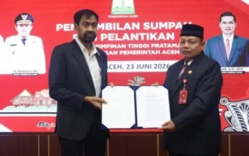 Gubernur Aceh Lantik Dr. Misran Fuadi sebagai Kepala Dinas Syariat Islam Aceh