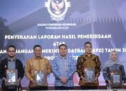 Ketua DPRK Aceh Besar Hadiri Penyerahan LHP Atas LKPD Tahun 2025, Aceh Besar Raih WTP Ke-14 Kali Berturut-Turut.