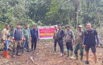 Sat Reskrim Polres Aceh Besar dan BKSDA Lakukan Pengecekan Dugaan Aktifitas Pertambangan Emas Tanpa Izin Di Kawasan Hutan Jantho