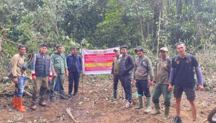 Sat Reskrim Polres Aceh Besar dan BKSDA Lakukan Pengecekan Dugaan Aktifitas Pertambangan Emas Tanpa Izin Di Kawasan Hutan Jantho