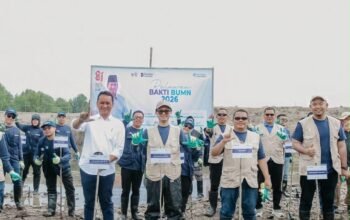 Pulihkan Pesisir Aceh Tamiang, BSI dan Relawan Bakti BUMN Tanam 15.000 Mangrove