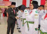 Bupati Al-Farlaky Kukuhkan 75 Paskibraka Aceh Timur Tahun 2026