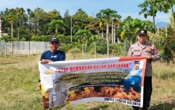 Patroli dan Sosialisasi Karhutla, Polsek Lembah Seulawah Ajak Warga Peduli Lingkungan