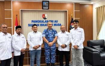 SMSI Aceh Besar Audiensi dengan Danlanud SIM, Perkuat Sinergi dan Kolaborasi