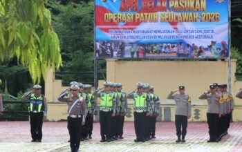 Polres Aceh Besar Gelar Apel Pasukan Operasi Patuh Seulawah 2026, Wujudkan Kesadaran dan Keselamatan Berlalu Lintas
